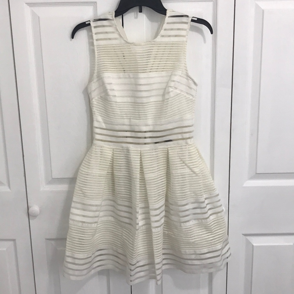 White cut out dress